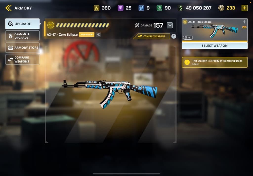  lvl 15 zero elcipse